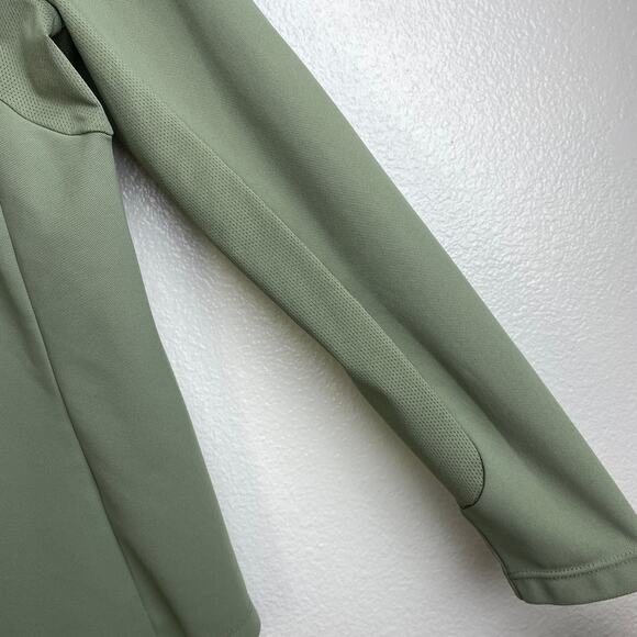 Le Mieux Long Sleeve Shirt US 4 Womens 1/4 Zip Green Collared Polo Equestrian - Picture 6 of 11